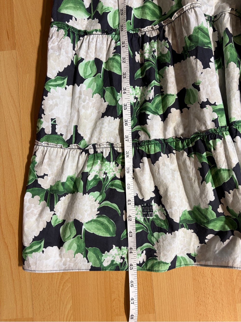 Hill House The Ellie Nap Dress in Hydrangea Floral Smocked Midi Pockets Sm - Picture 11 of 11